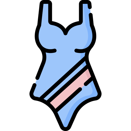 Swimsuit fashion femenine woman icon