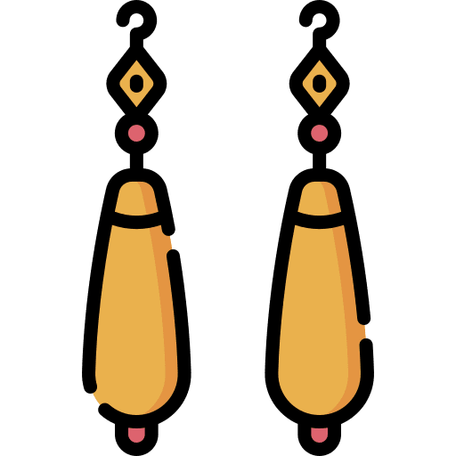 Earrings cold glove clothing icon