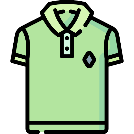 Polo outfit clothes short sleeve icon
