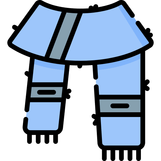 Scarf winter accessories clothes icon
