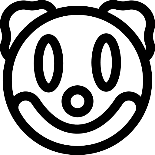 Clown smiley feeling expression icon