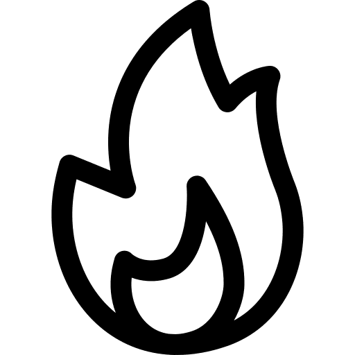 Fire popular fire danger icon