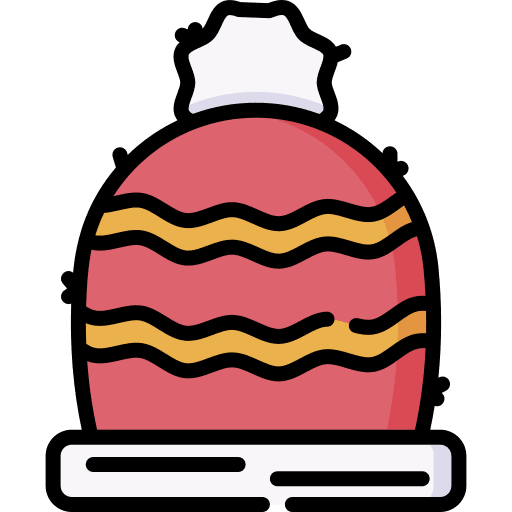 Winter hat cash shoes beret icon