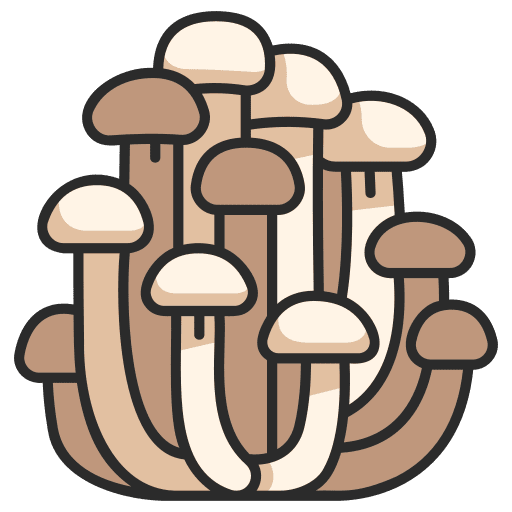 Mushroom organic mushroom farming and gardening icon