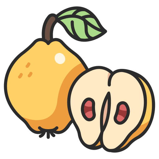 Quince leaf farming and gardening organic icon