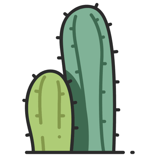 Cactus farming and gardening cacti nature icon