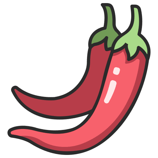Chili pepper hot chili pepper icon