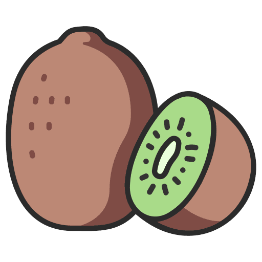 Kiwi fruit kiwi organic icon