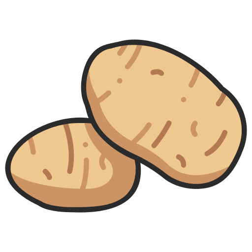 Potatos food farming and gardening potatos icon