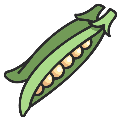 Beans farming and gardening organic vegetable icon