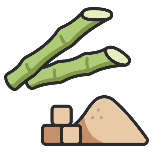 Sugar cane sugar agriculture food icon