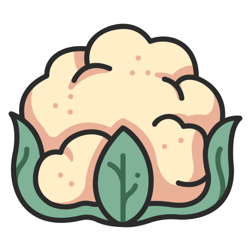 Cauliflower cauliflower farming and gardening vegetable icon