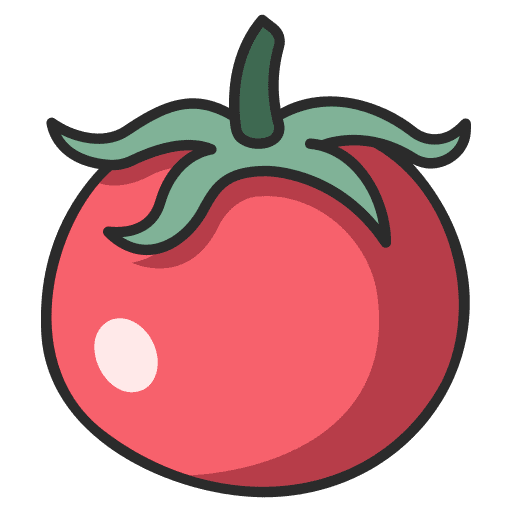 Tomato vegetable farming and gardening organic icon