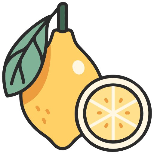 Lemon healthy juicy lemon icon