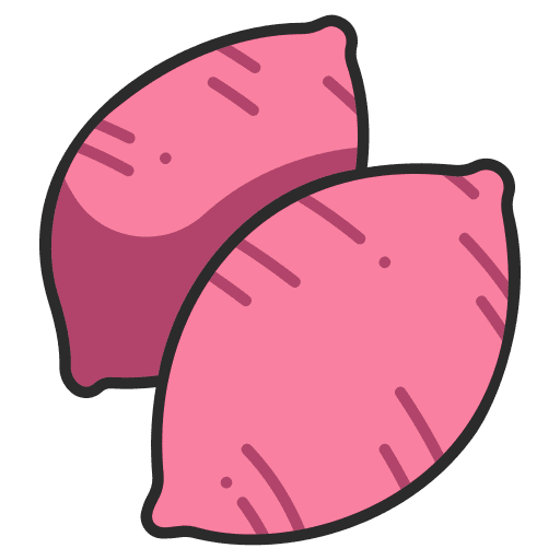 Sweet potato healthy vegan sweet icon