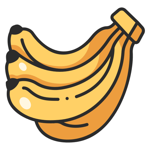 Banana fresh diet vegetarian icon