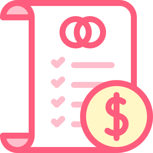 Cost checklist finance criteria icon