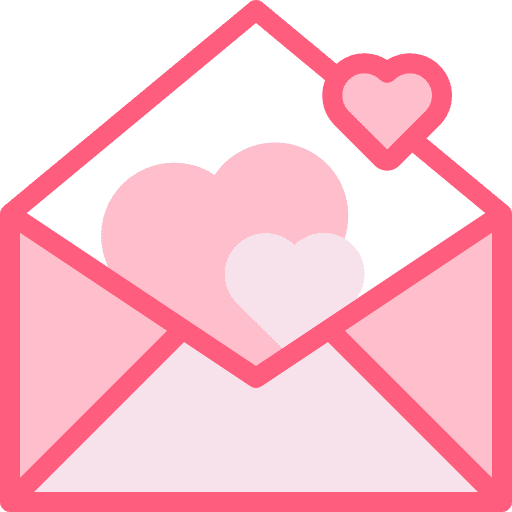 Invitation romantic valentines day heart icon