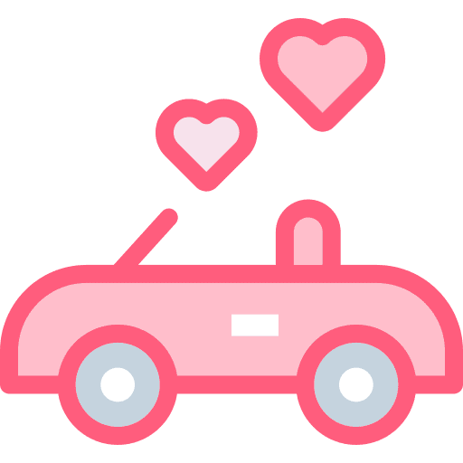 Car relationships love love and romance icon