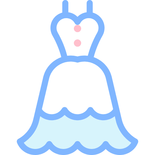 Dress bride dress clothing dress icon