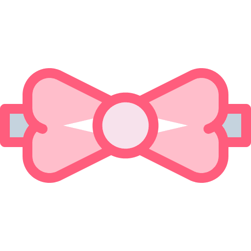 Bow tie accessories elegant clothes icon