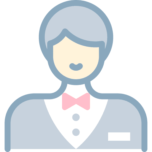 Groom user man caucasian icon