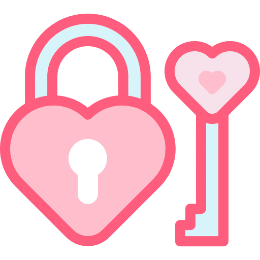 Lock hole key lock icon