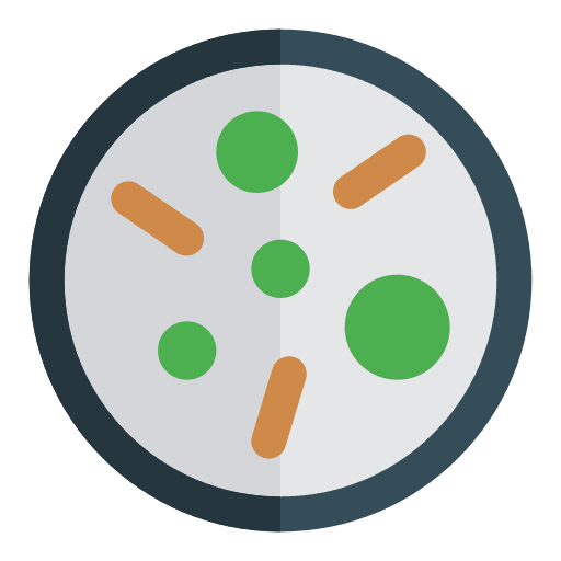 Medical research hygiene hospital germs icon