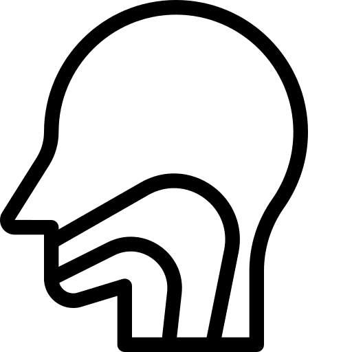 Throat outbreak medical throat icon