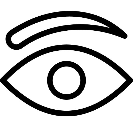 Eyebrow eyebrow eye human body icon