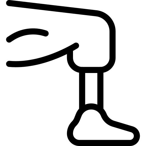 Leg anatomy implant prothesis icon