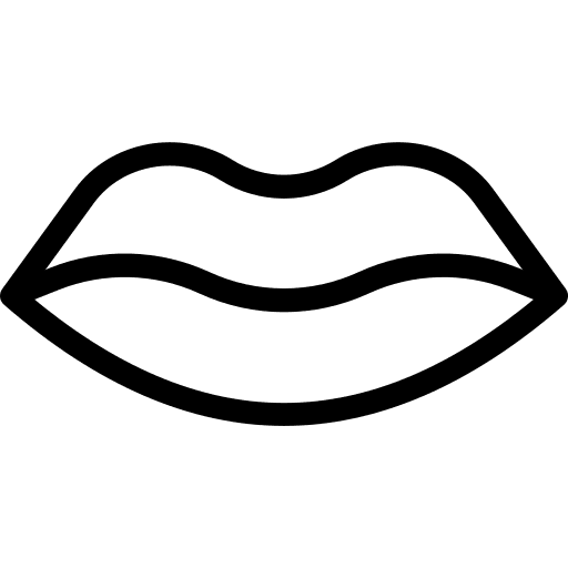 Lips kiss mouth anatomy icon