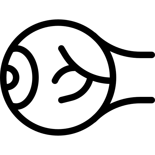 Retinal healthcare and medical prosthetic retinal icon