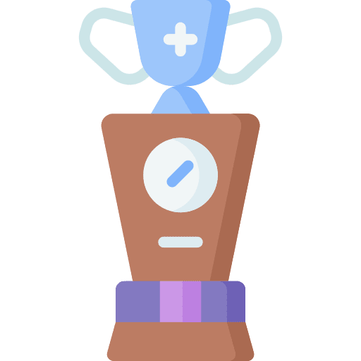 Trophy sport and competition winner trophy icon