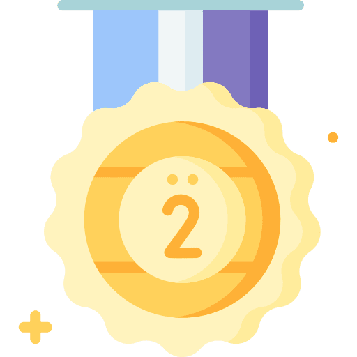 Second badge win two icon