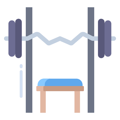 Bench press bench press sports and competition healthy icon