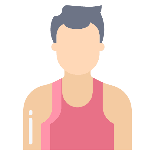 Sportsman person gym runner icon