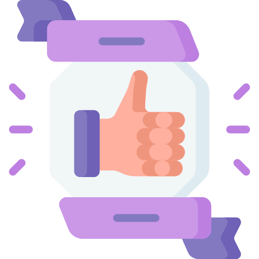 Thumb up best winner like icon