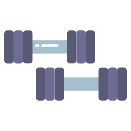 Dumbbell dumbbells sports weights icon