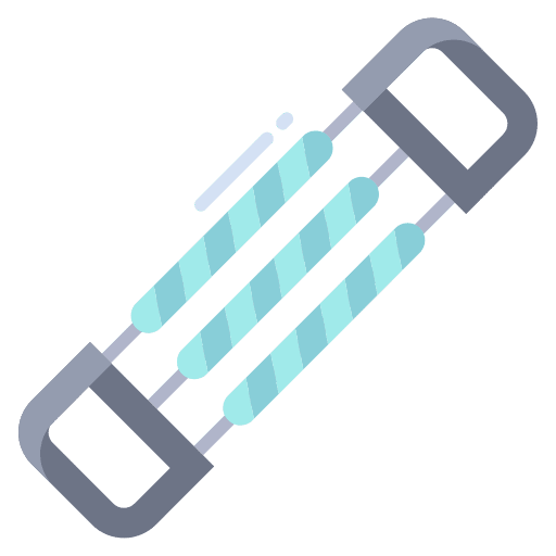 Expander equipment stretching exercise icon