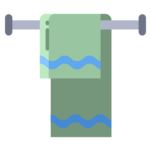 Towels bath furniture and household amenities icon