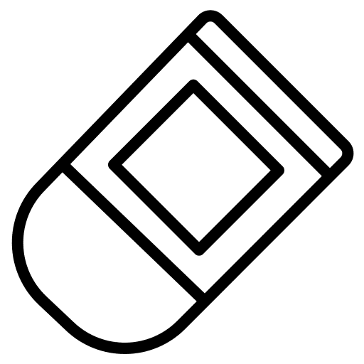 Eraser education edit tools miscellaneous icon