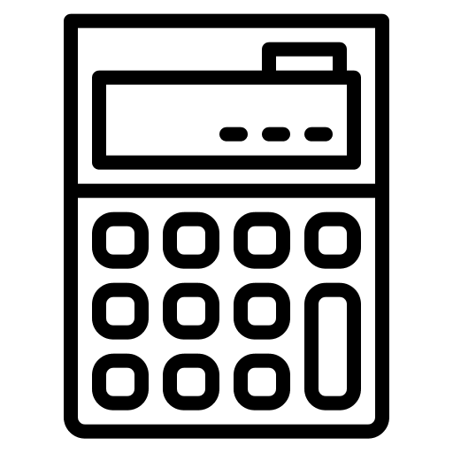 Calculator calculation calculate math icon