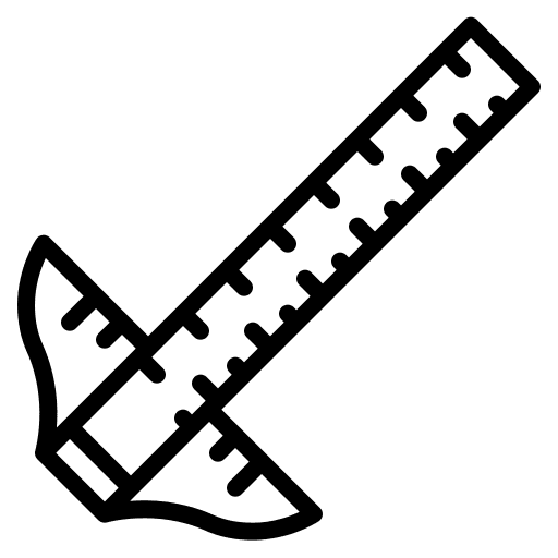 Ruler measure square ruler miscellaneous icon