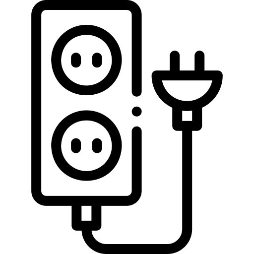 Power socket electronics power socket electric icon