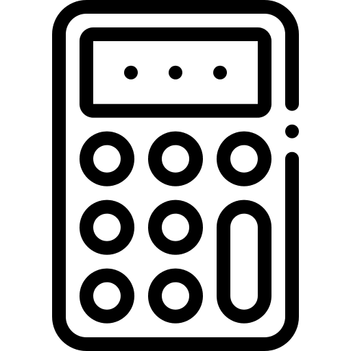 Calculator education technology technological icon