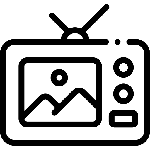 Old tv electronics antenna old tv icon