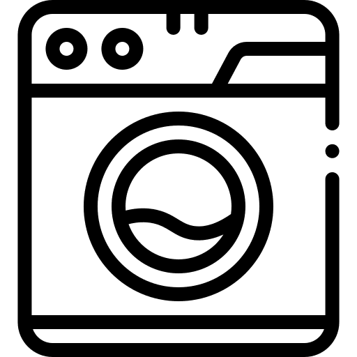 Washing machine laundry clothes cleaning icon