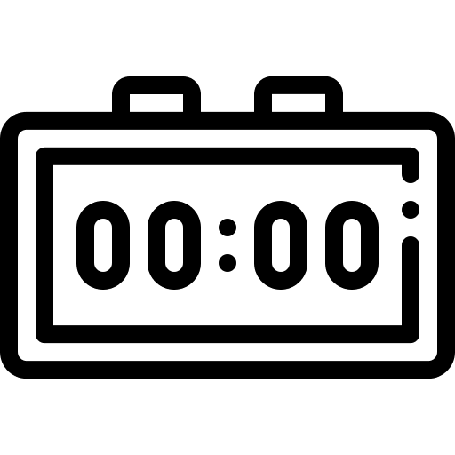 Digital alarm clock alarm electronics digital clock icon