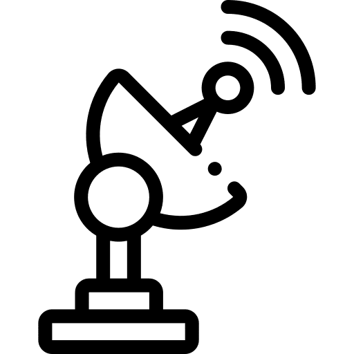 Satellite dish wireless connectivity satellite station radio antenna icon